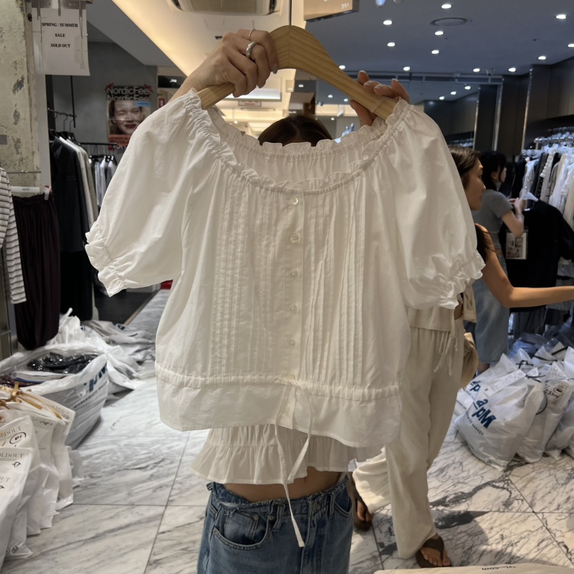 FOREST東大門直郵女裝新品休閑26春夏推薦人氣襯衫蕾絲衫FOREST襯衫/蕾絲衫圖色3