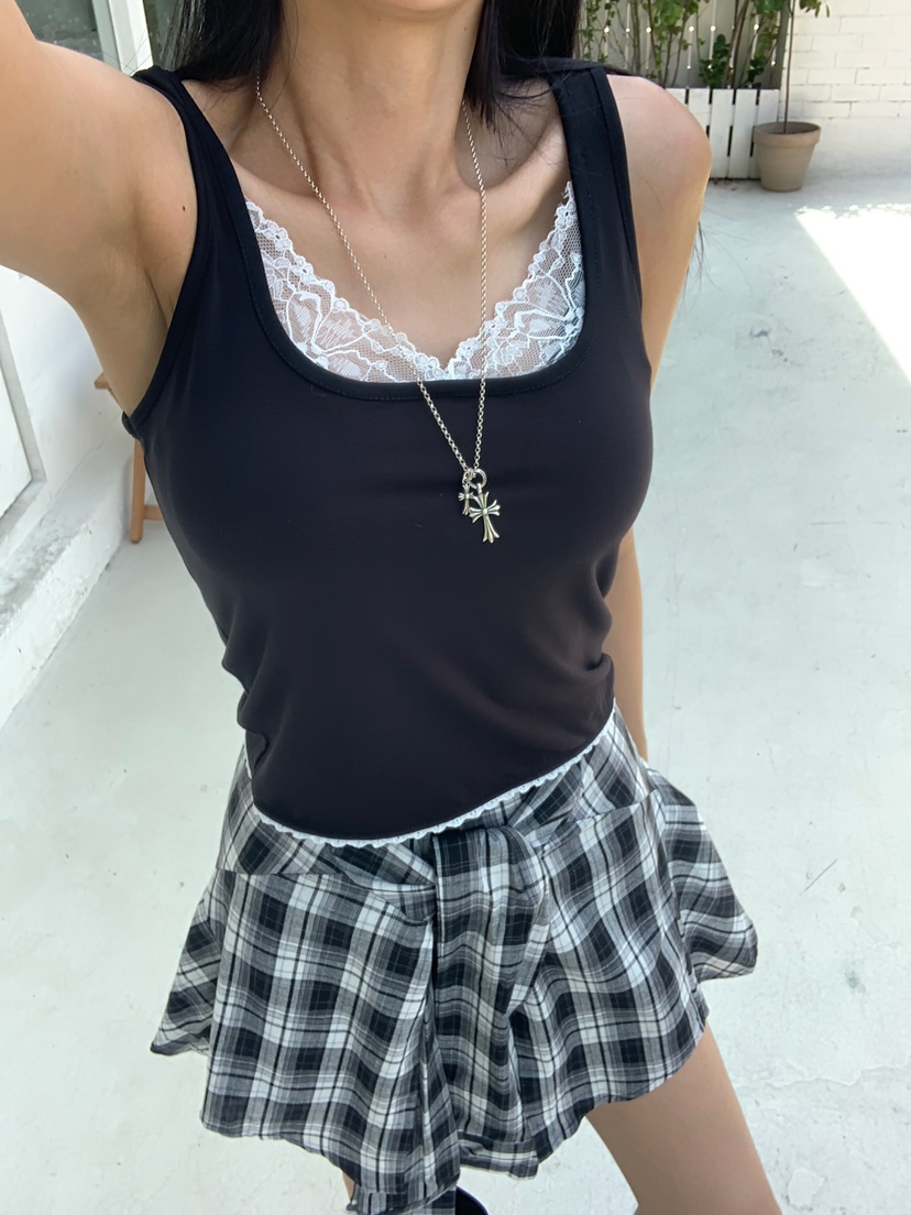 BADCALM東大門代購女裝新款推薦熱賣休閑吊帶背心柔軟無袖BADCALM吊帶/背心