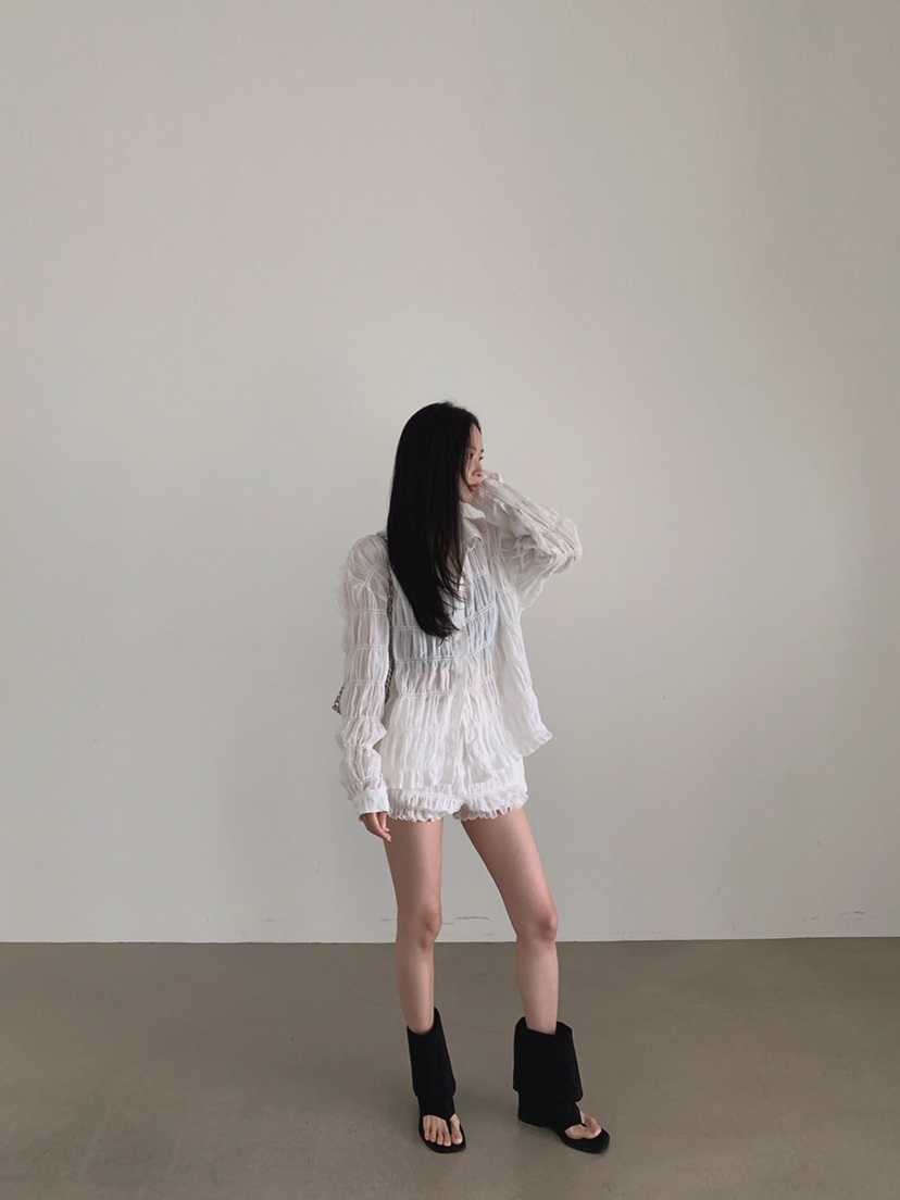 VERANDA韓國直郵女裝新款熱賣時尚休閑人氣推薦襯衫蕾絲衫VERANDA襯衫/蕾絲衫