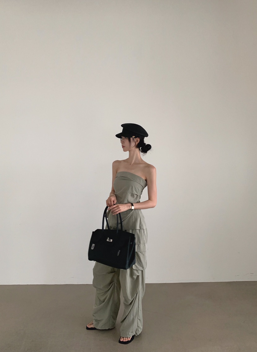 VERANDA韓國直郵女裝新品推薦時尚26夏季熱賣吊帶背心拉鏈VERANDA吊帶/背心
