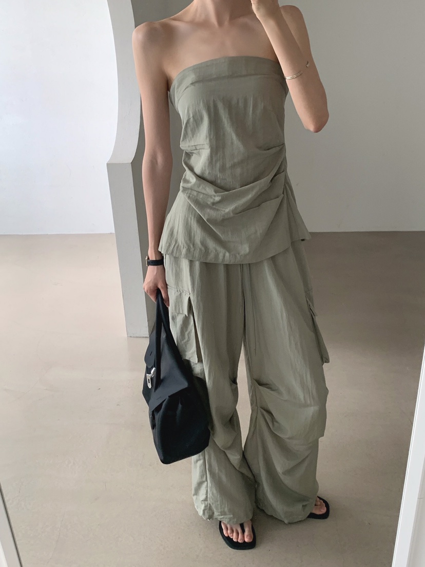 VERANDA韓國直郵女裝新品推薦時尚26夏季熱賣吊帶背心拉鏈VERANDA吊帶/背心