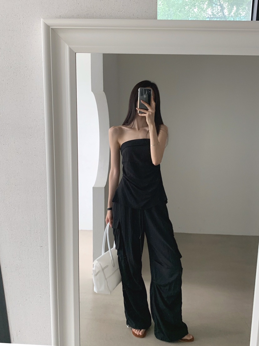 VERANDA韓國直郵女裝新品推薦時尚26夏季熱賣吊帶背心拉鏈VERANDA吊帶/背心