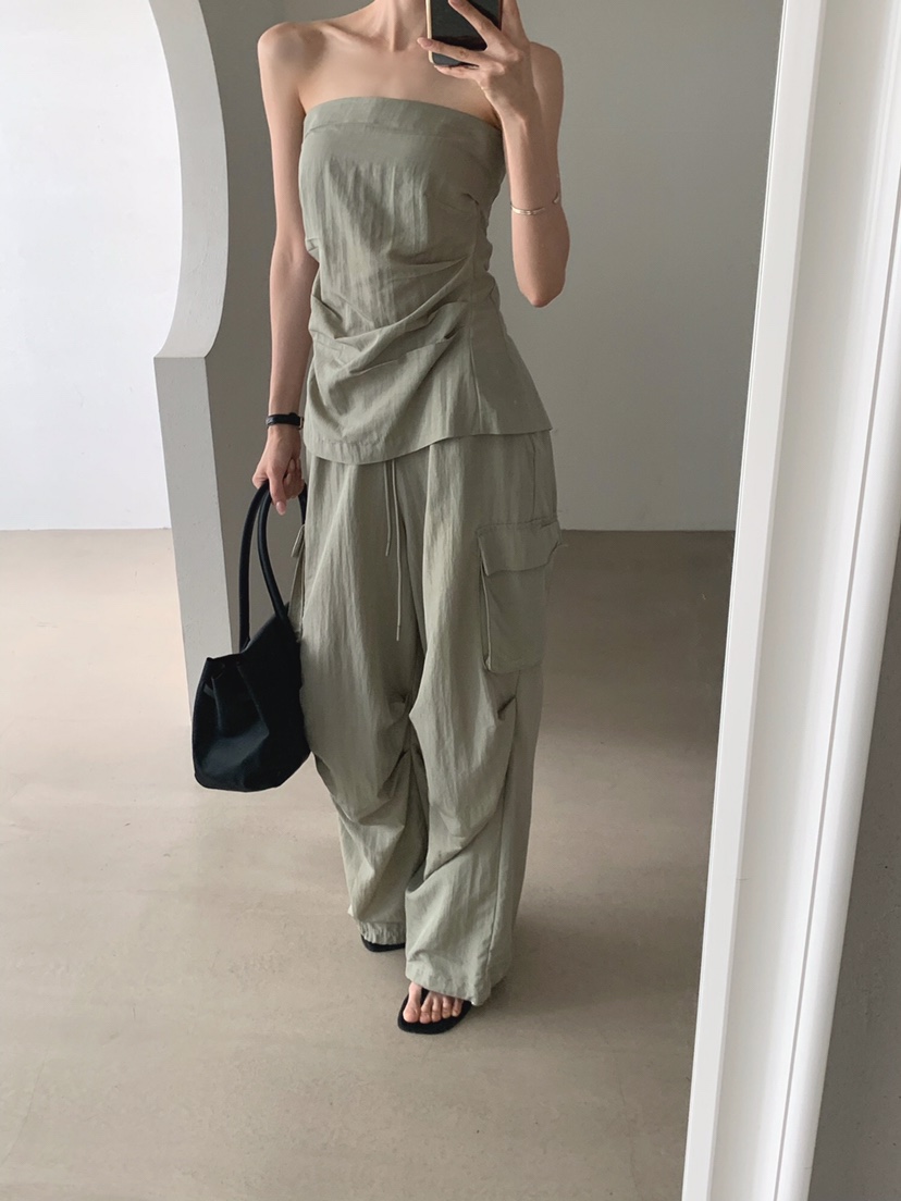 VERANDA韓國直郵女裝新品推薦時尚26夏季熱賣吊帶背心拉鏈VERANDA吊帶/背心