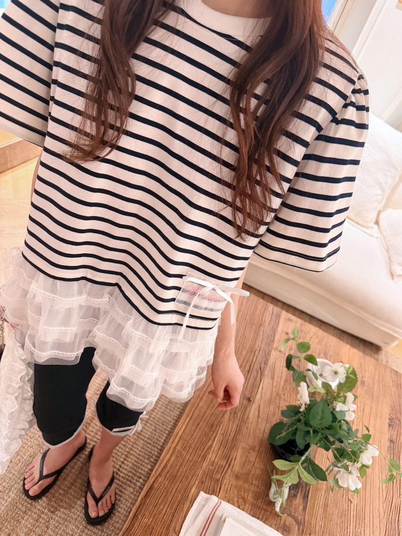 BOUTIQUE-L韓國直郵女裝新品推薦熱賣時尚打底褲鯊魚褲褶邊BOUTIQUE-L打底褲/鯊魚褲