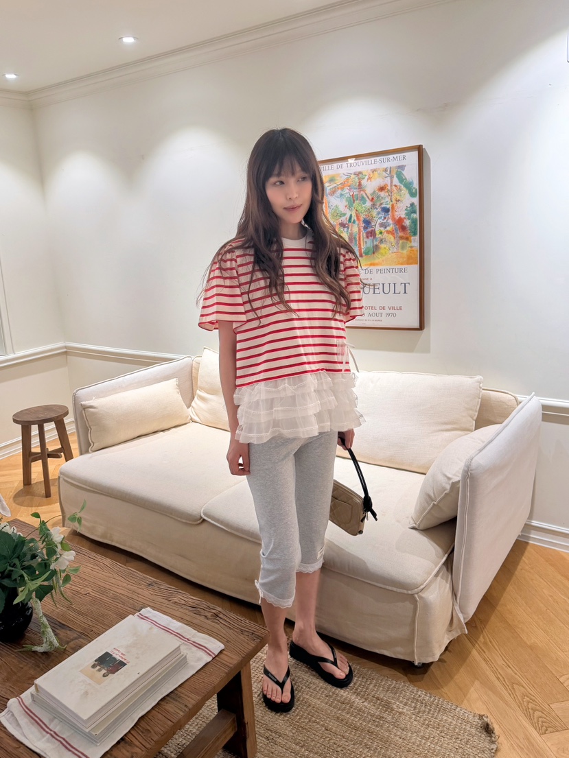 BOUTIQUE-L東大門實拍韓國女士新品熱賣時尚推薦人氣T恤BOUTIQUE-LT恤