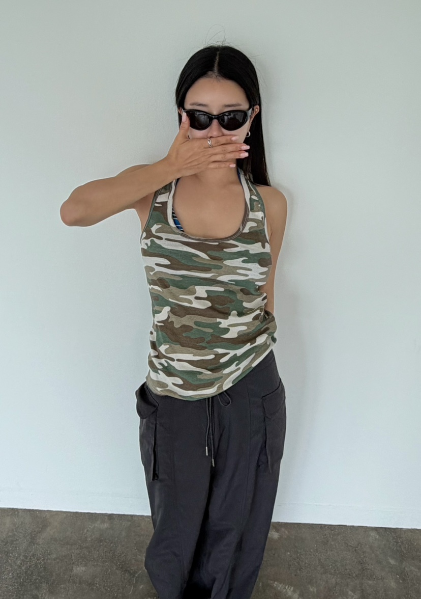 BYRING韓國代購女裝新品人氣26夏季熱賣休閑吊帶背心無袖BYRING吊帶/背心