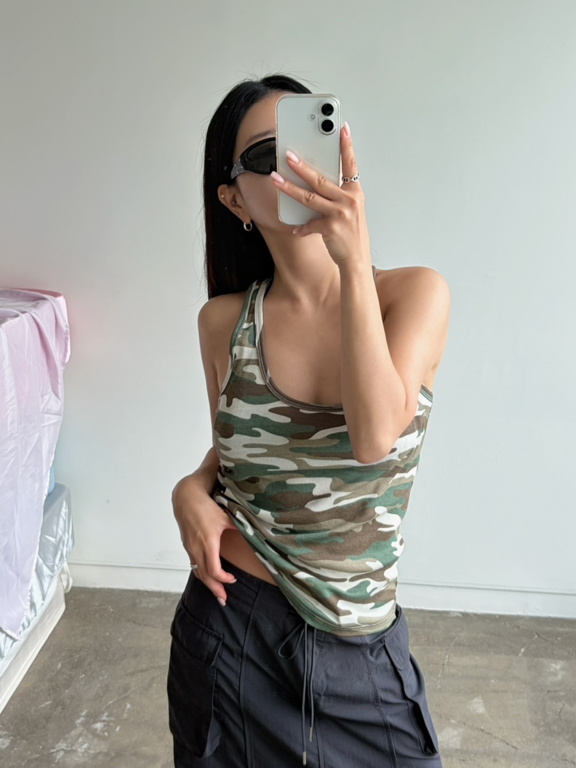 BYRING韓國代購女裝新品人氣26夏季熱賣休閑吊帶背心無袖BYRING吊帶/背心