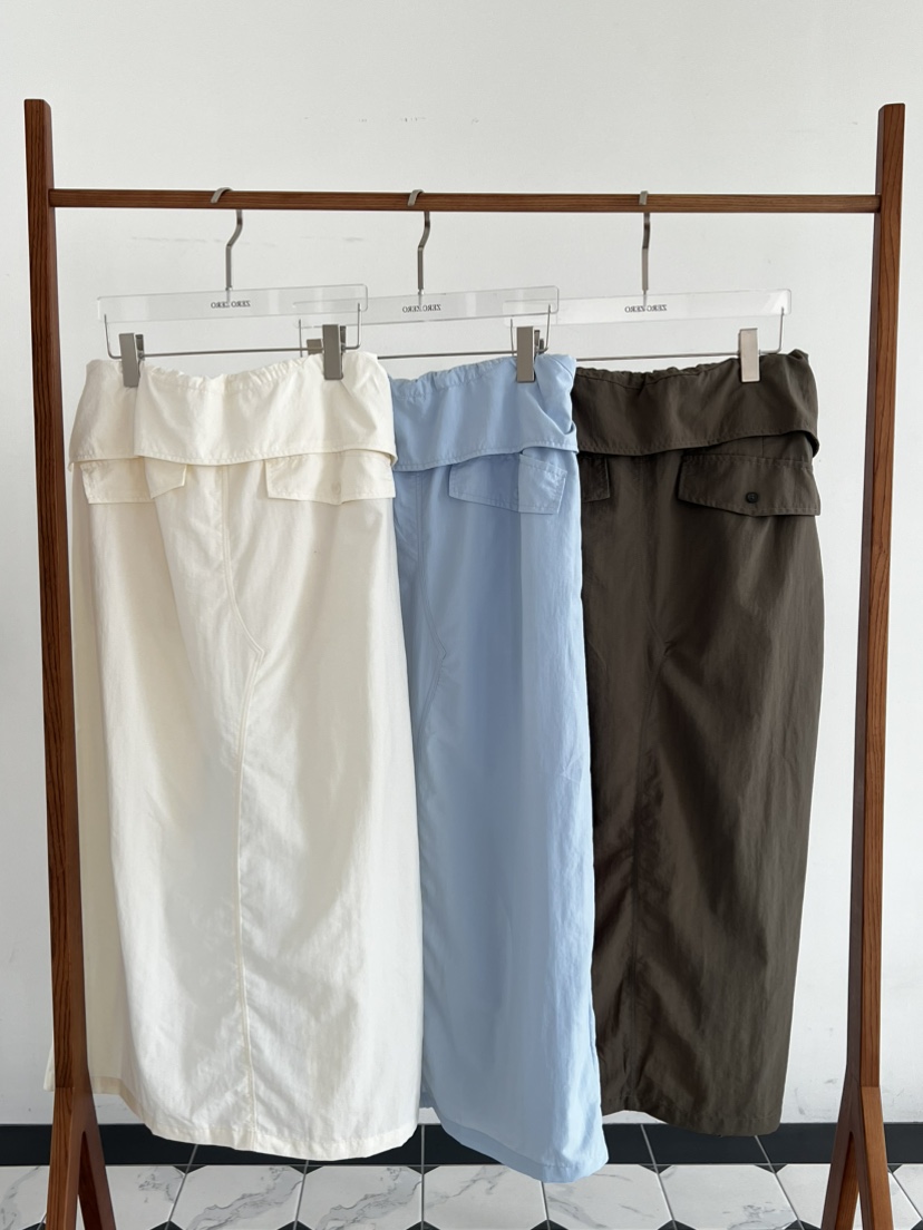 ZEROZERO韓國代購女裝新品人氣休閑推薦26夏季熱賣長裙開衩ZEROZERO長裙