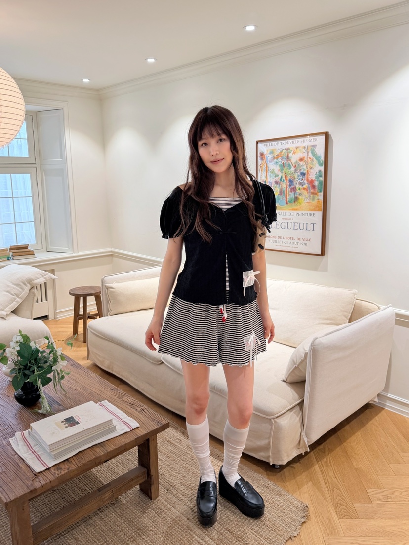 BOUTIQUE-L東大門實拍韓國女士新款休閑人氣推薦26夏季T恤BOUTIQUE-LT恤圖色2