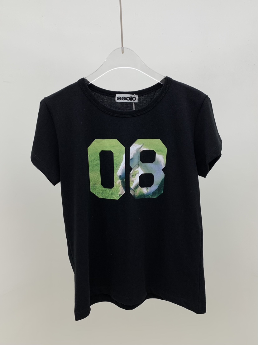 SEOLO韓國直郵女裝新品26夏季熱賣推薦人氣休閑時尚T恤Seolo seoulT恤圖色1