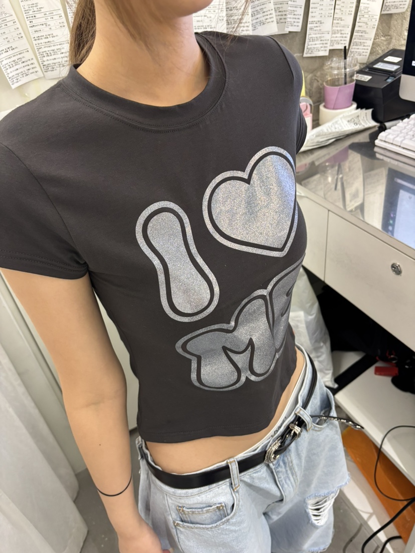 OKIE韓國代購女裝新品時尚26夏季休閑推薦人氣熱賣T恤OKIET恤圖色1