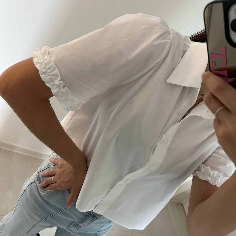 SOUIT韓國直郵女裝新款推薦休閑熱賣時尚人氣襯衫蕾絲衫波紋SOUIT by mabel-L襯衫/蕾絲衫