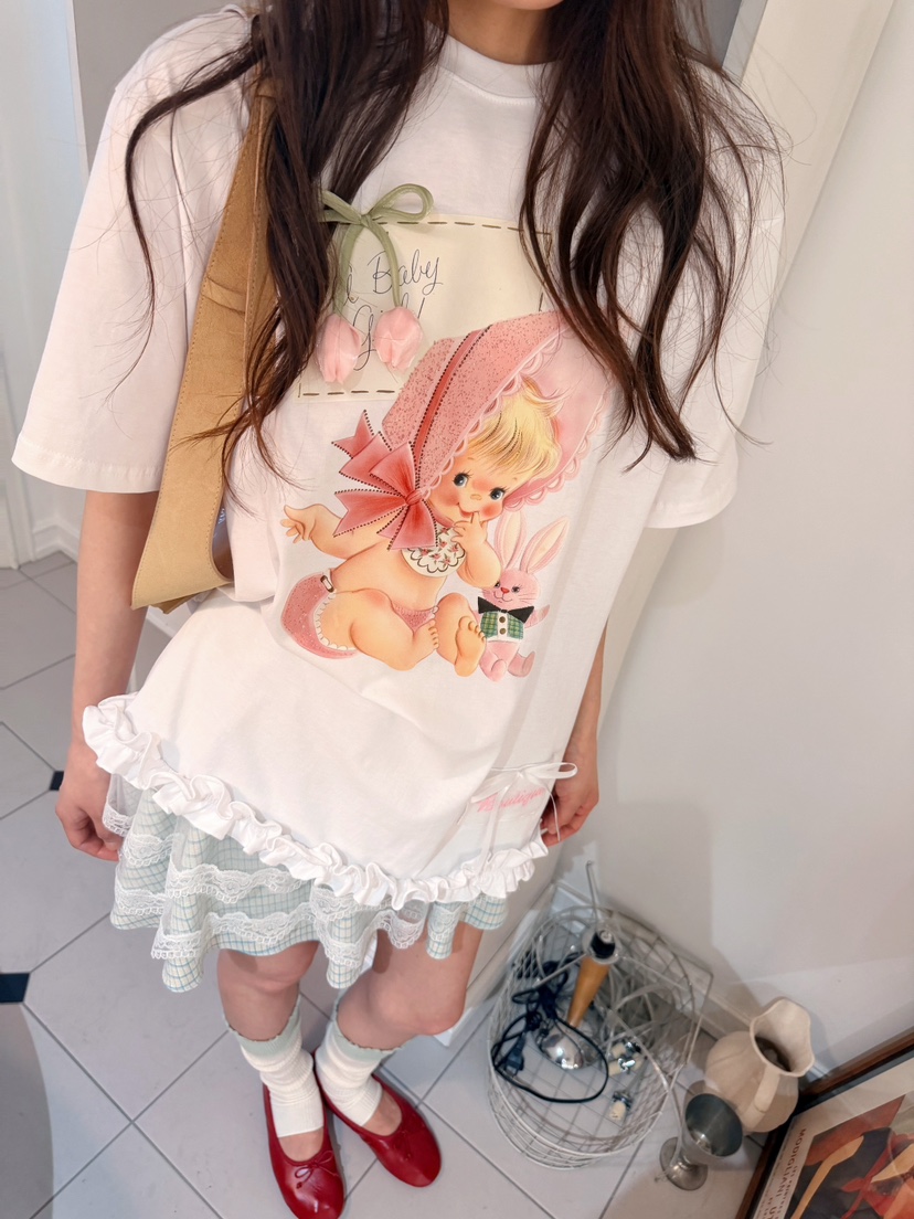BOUTIQUE-L韓國東大門代購女裝新品時尚人氣熱賣26夏季T恤BOUTIQUE-LT恤