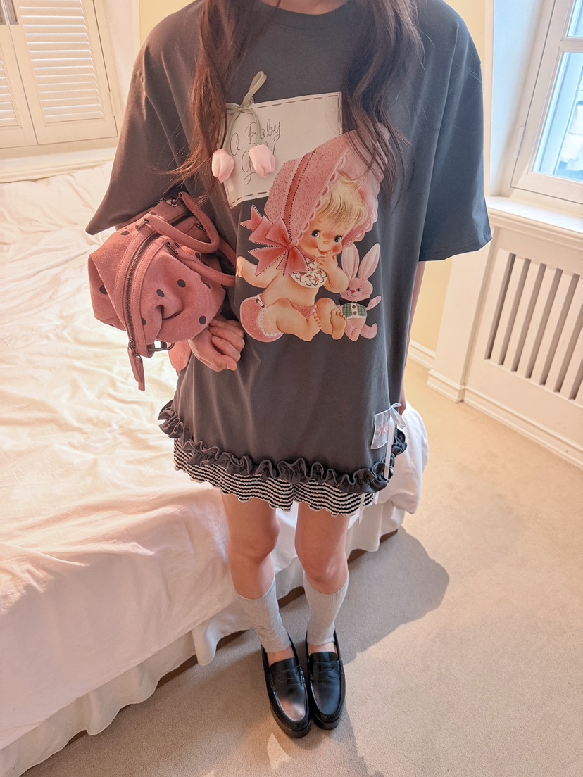 BOUTIQUE-L韓國東大門代購女裝新品時尚人氣熱賣26夏季T恤BOUTIQUE-LT恤