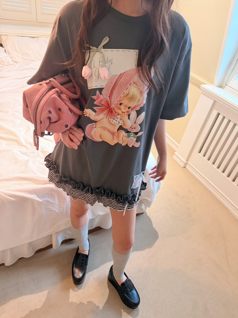 BOUTIQUE-L韓國東大門代購女裝新品時尚人氣熱賣26夏季T恤BOUTIQUE-LT恤