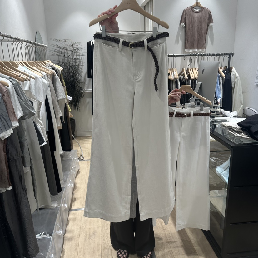 DDAY韓國東大門代購女士新品時尚熱賣26夏季休閑褲含腰帶口袋DDAY休閑褲圖色2