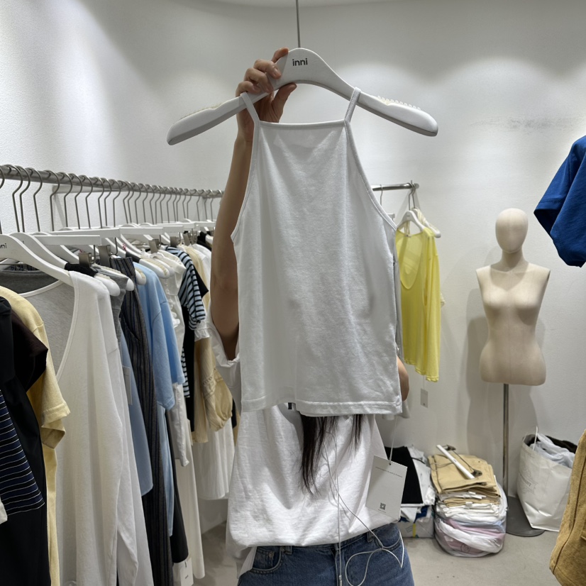 INNI韓國東大門代購女裝新品26夏季時尚人氣推薦吊帶背心inni吊帶/背心圖色1