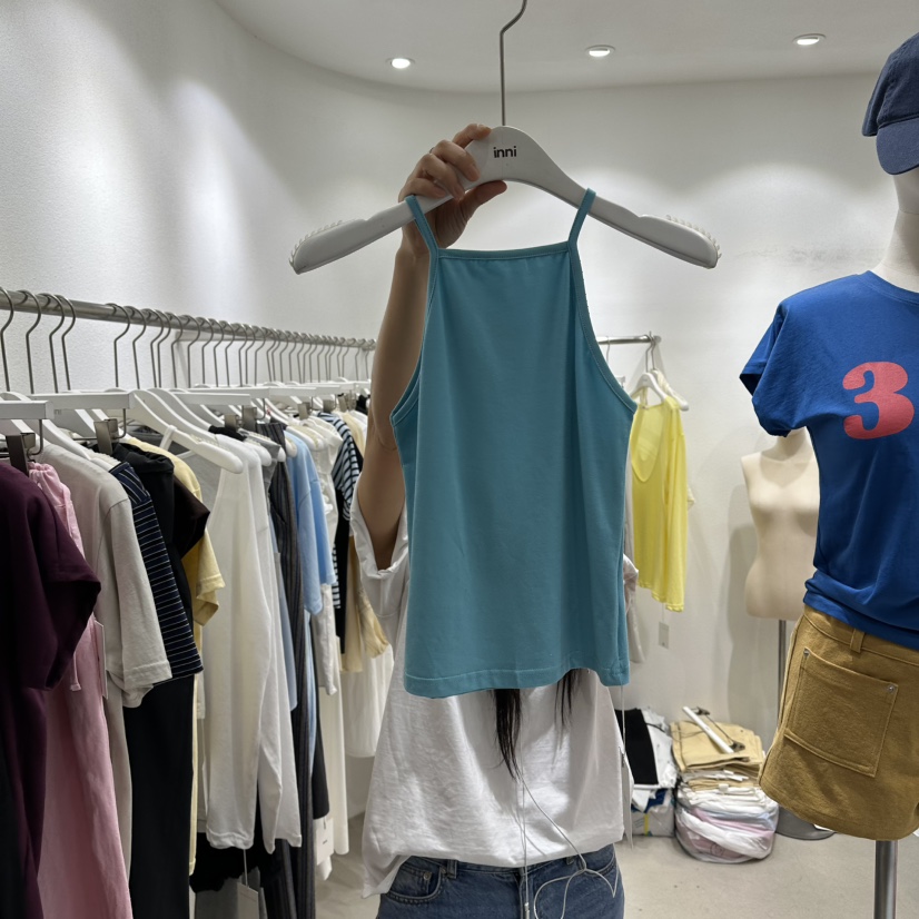 INNI韓國東大門代購女裝新品26夏季時尚人氣推薦吊帶背心inni吊帶/背心圖色2