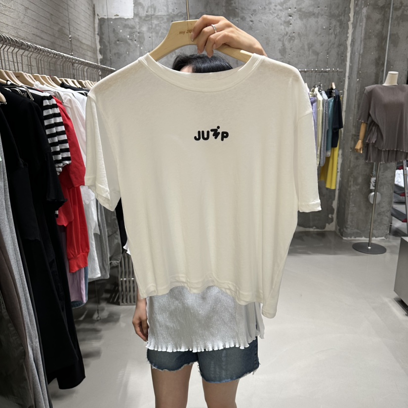 JUNI韓國東大門直郵女士新款熱賣人氣推薦休閑26夏季時尚T恤my juniT恤圖色1