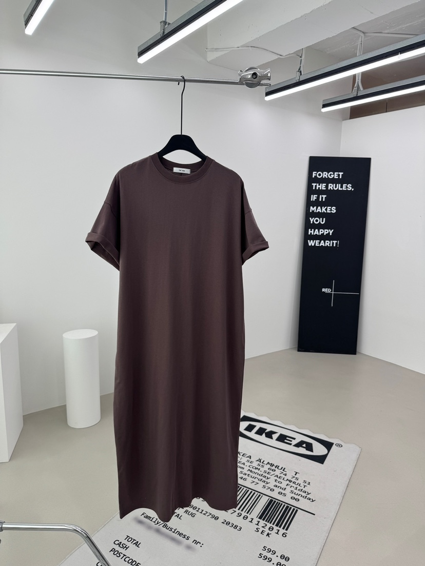 RED-A韓國東大門代購女士新品26夏季休閑推薦連衣裙棉質RED-A連衣裙圖色2