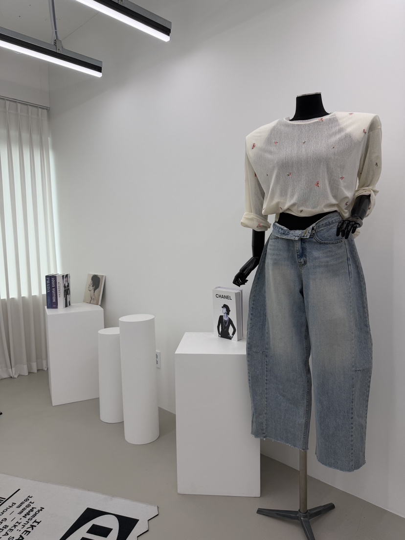 RED-A韓國直郵女裝新品時尚休閑人氣熱賣推薦26夏季長袖T恤RED-A長袖T恤