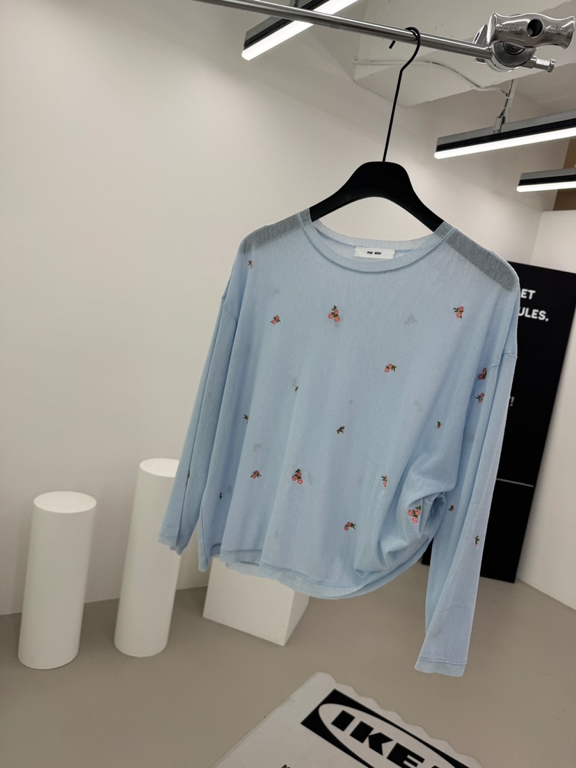 RED-A韓國直郵女裝新品時尚休閑人氣熱賣推薦26夏季長袖T恤RED-A長袖T恤圖色2