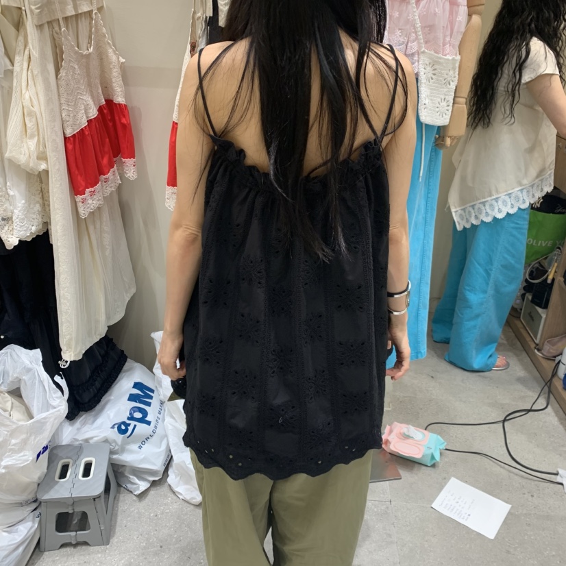 BY FLOW韓國直郵女裝新品休閑熱賣26夏季時尚連衣裙OPS褶邊BY FLOW連衣裙
