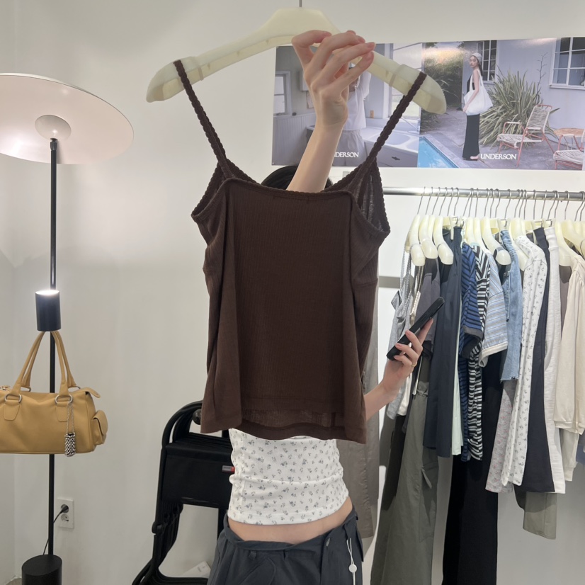 UNDERSON韓國直郵實拍女裝新款推薦人氣26夏季吊帶背心無袖UNDERSON吊帶/背心