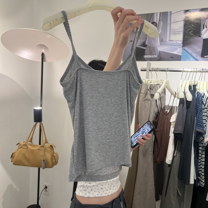 UNDERSON韓國直郵實拍女裝新款推薦人氣26夏季吊帶背心無袖UNDERSON吊帶/背心