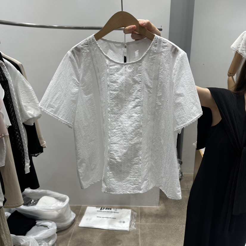 ENVY韓國代購女士新品熱賣26夏季推薦時尚人氣襯衫蕾絲衫ENVY襯衫/蕾絲衫圖色1