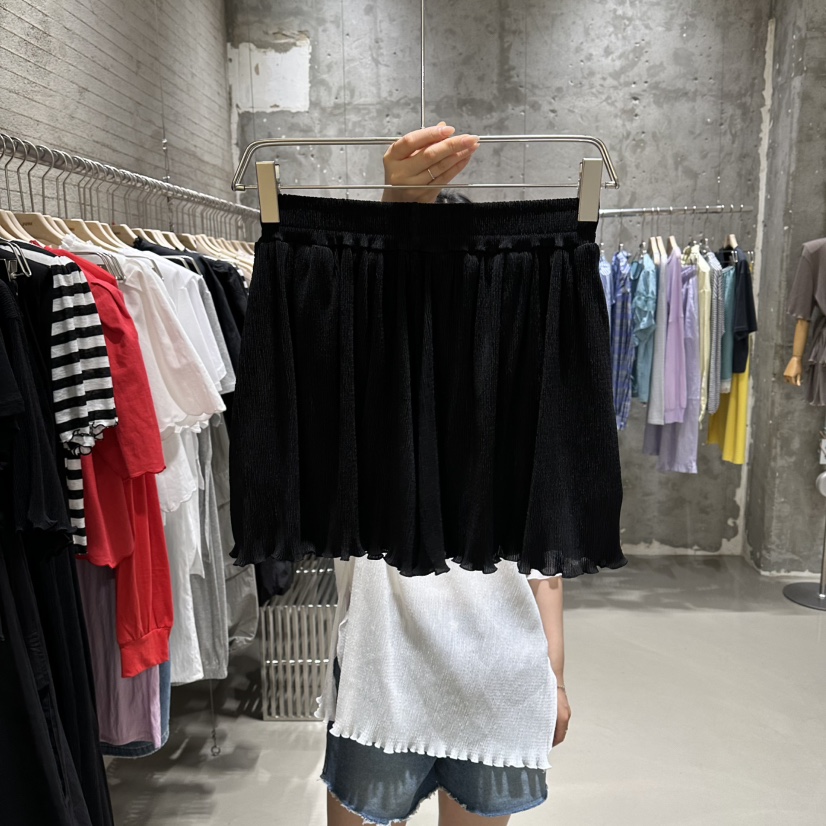 JUNI韓國直郵實拍女士新品26夏季休閑時尚熱賣推薦短褲褶皺my juni短褲