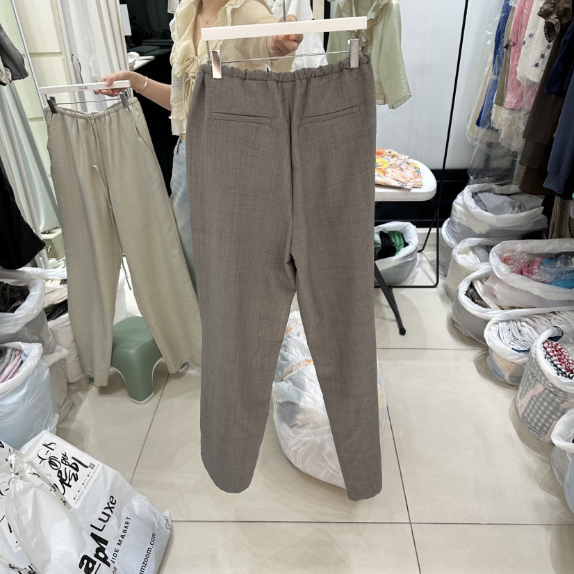 EGG IS韓國代購女裝新款熱賣時尚26夏季推薦人氣休閑休閑褲EGG IS休閑褲