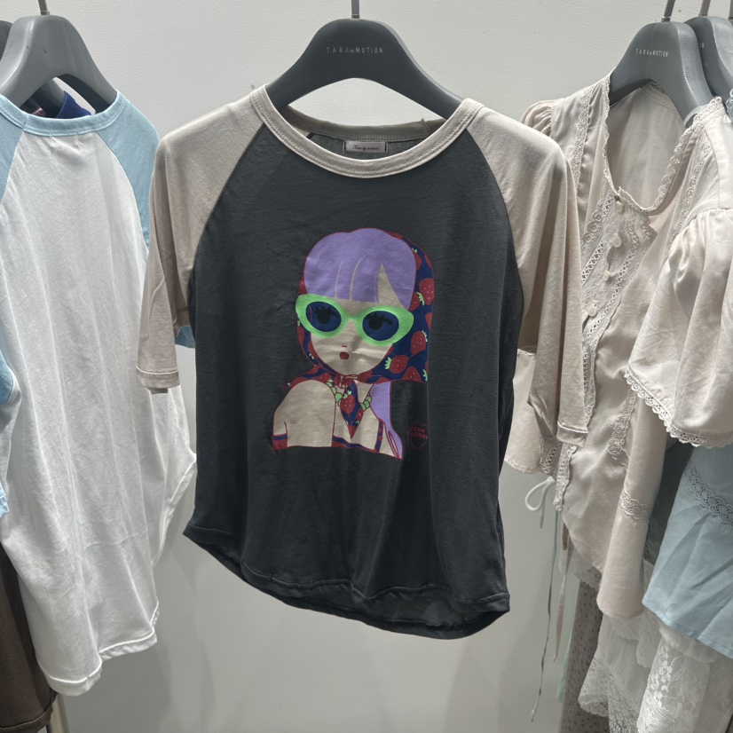 TARABY MOTION韓國直郵女士新款時尚休閑推薦熱賣26夏季T恤TARABY MOTIONT恤圖色4