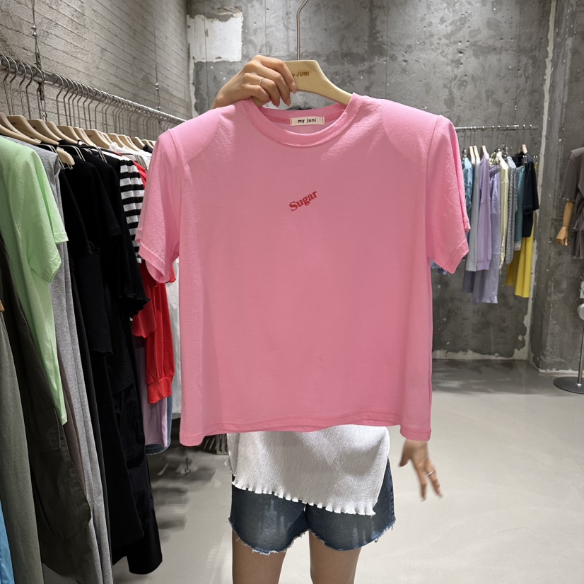 JUNI韓國直郵實拍女士新品26夏季推薦人氣時尚熱賣休閑T恤my juniT恤圖色3