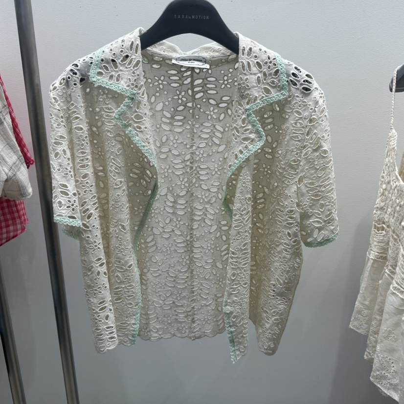TARABY MOTION韓國直郵女士新品熱賣時尚26夏季襯衫蕾絲衫TARABY MOTION襯衫/蕾絲衫圖色1白色