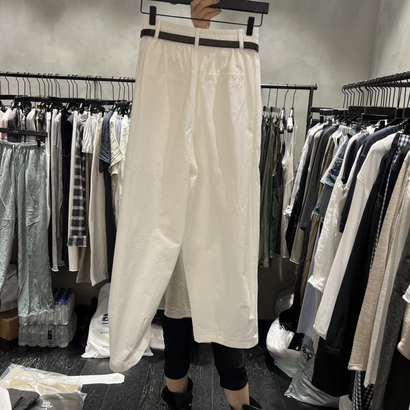 TUG東大門實拍韓國女士新品26夏季休閑推薦休閑褲不含腰帶棉TUG休閑褲