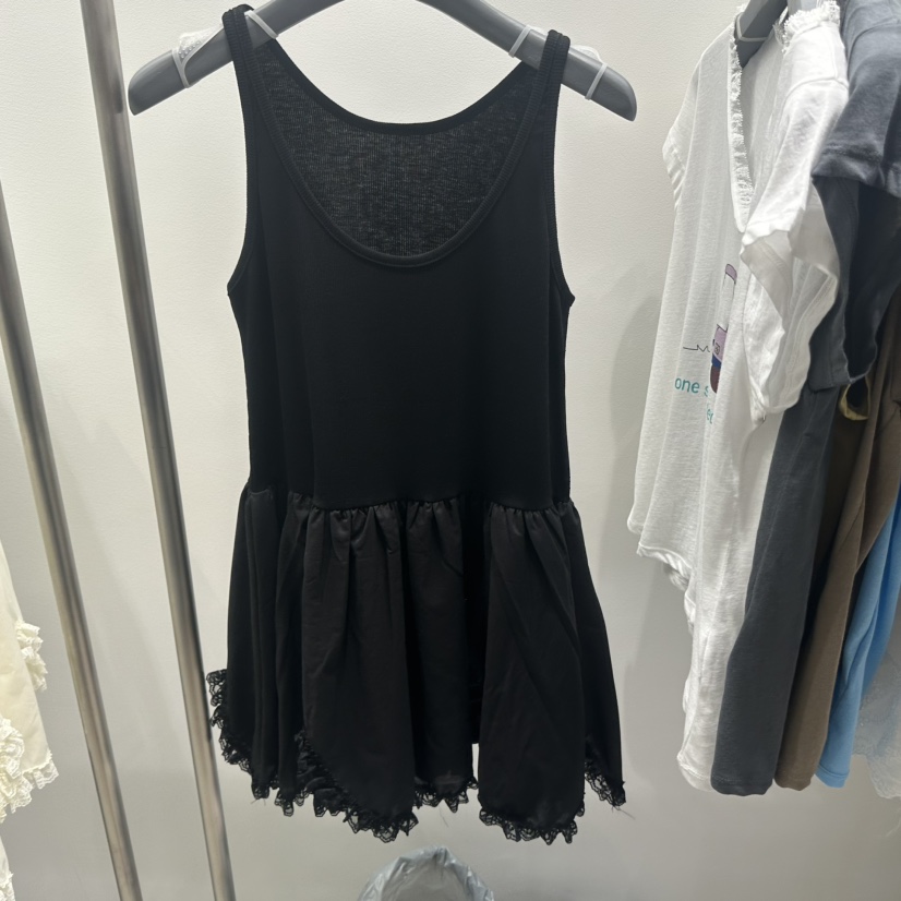 TARABY MOTION東大門實拍韓國女裝新品人氣連衣裙復古褶邊TARABY MOTION連衣裙圖色3