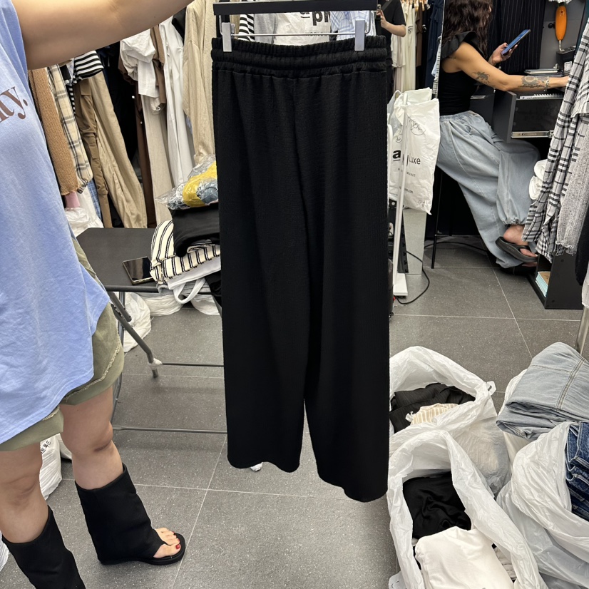 A-DEL東大門實拍韓國女士新款人氣推薦休閑26夏季休閑褲褶裥A-DEL休閑褲