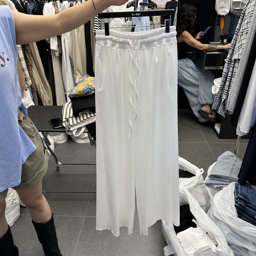 A-DEL東大門實拍韓國女士新款人氣推薦休閑26夏季休閑褲褶裥A-DEL休閑褲圖色1