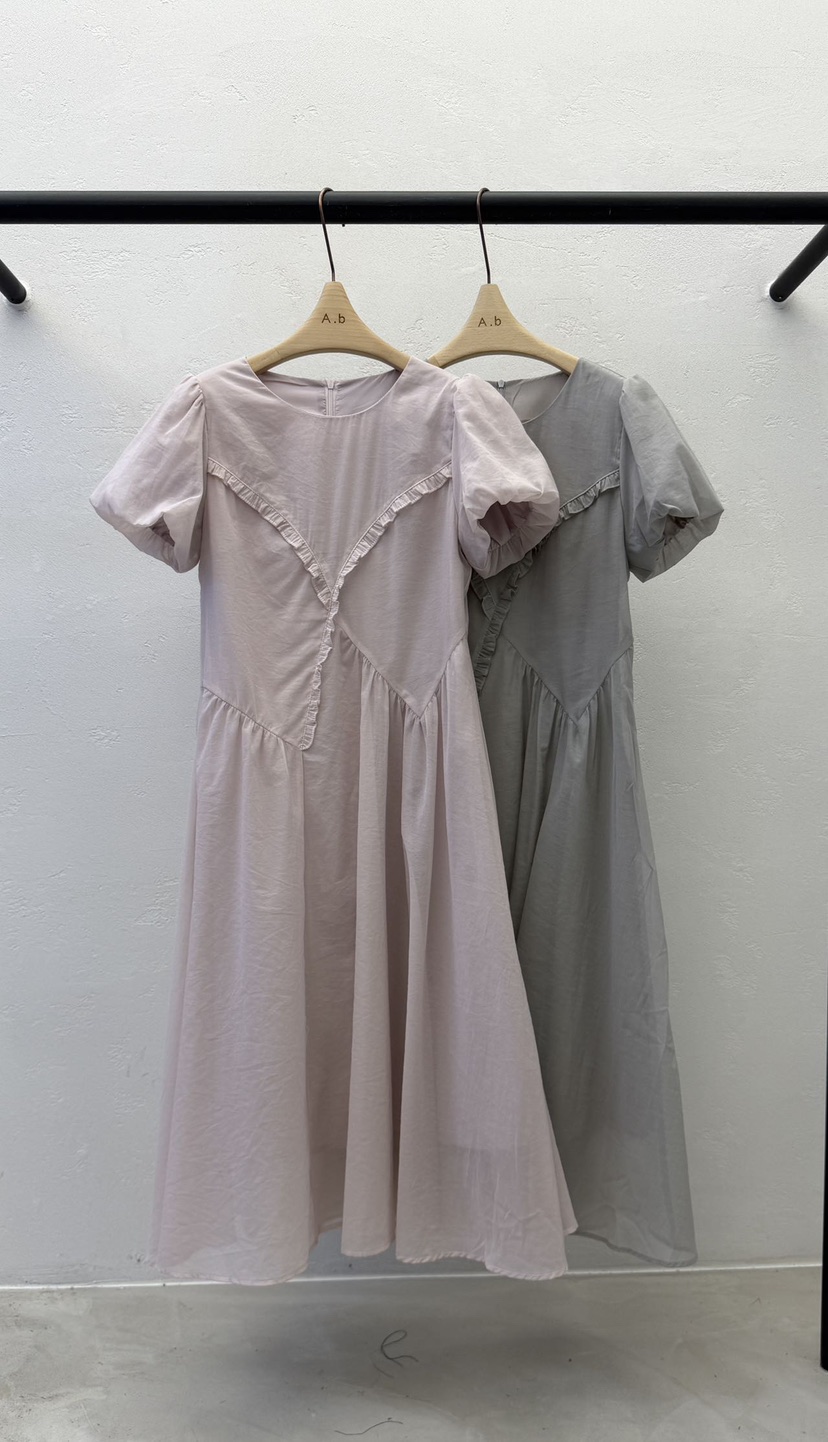 AUTUMN BEIGE-Q韓國直郵女士新品人氣時尚推薦連衣裙褶皺A.b/AUTUMN BEIGE連衣裙