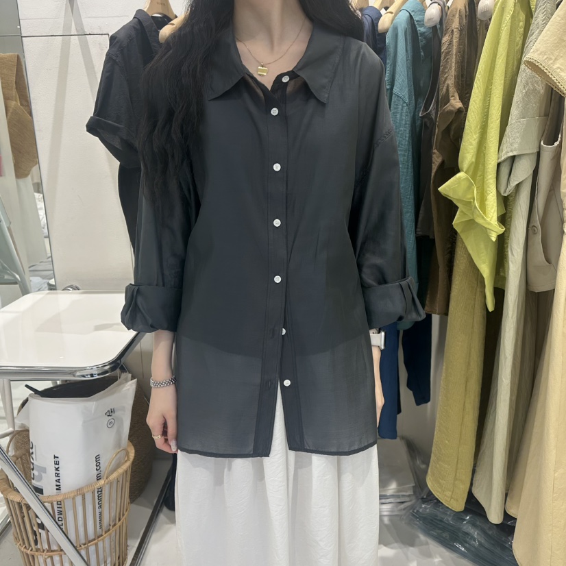 MOWER韓國東大門直郵女士新款推薦休閑人氣26夏季襯衫蕾絲衫MOWER襯衫/蕾絲衫圖色3