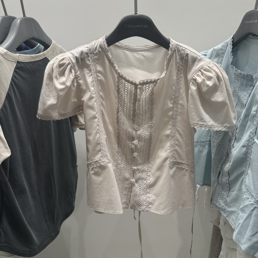 TARABY MOTION韓國直郵女裝新款人氣熱賣26夏季襯衫蕾絲衫TARABY MOTION襯衫/蕾絲衫圖色1