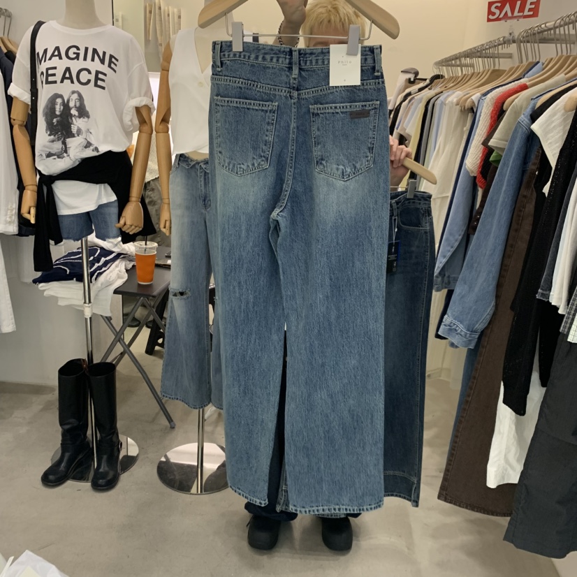 PHILO韓國代購女裝新品推薦人氣熱賣時尚休閑26夏季牛仔褲PHILO牛仔褲