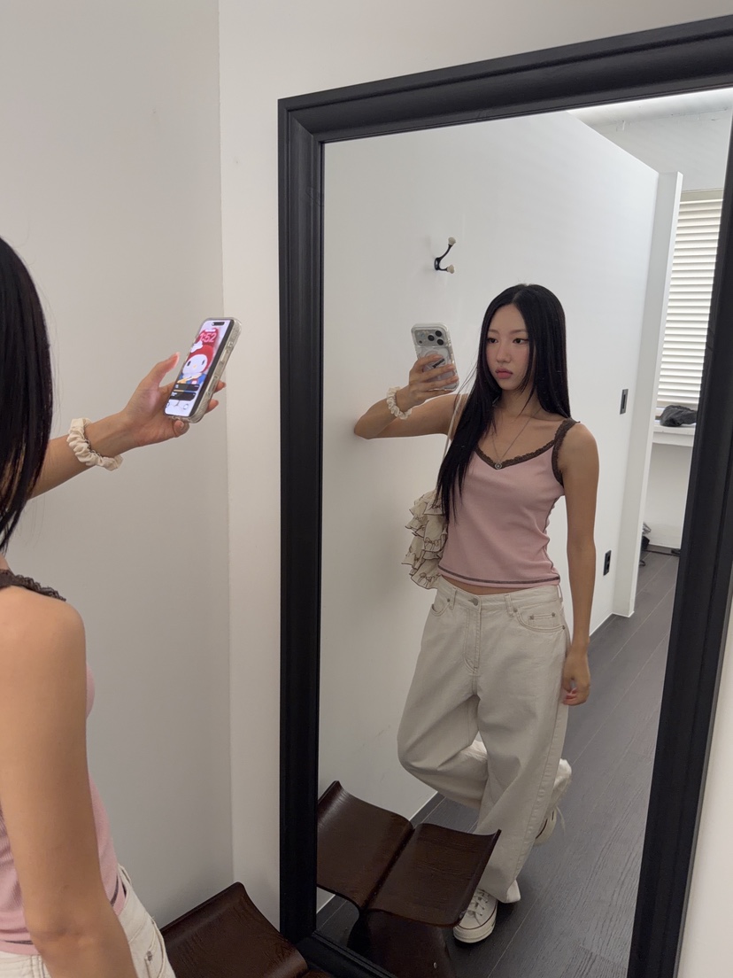 SUNDER MARKET韓國代購女裝新款熱賣真品休閑時尚吊帶背心SUNDER MARKET吊帶/背心
