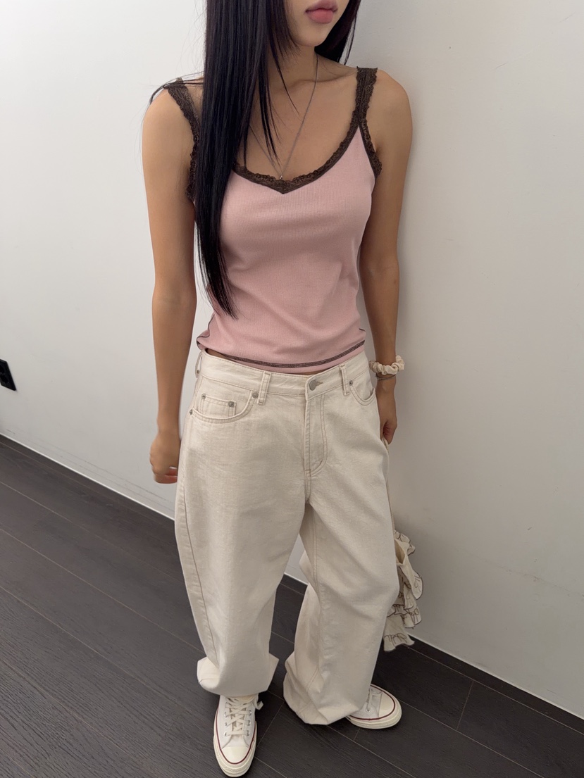 SUNDER MARKET韓國代購女裝新款熱賣真品休閑時尚吊帶背心SUNDER MARKET吊帶/背心