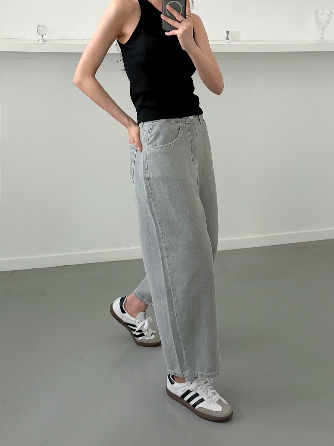 DOUBLEM韓國直郵女裝新款推薦職業26春夏真品熱賣時尚牛仔褲DOUBLEM牛仔褲