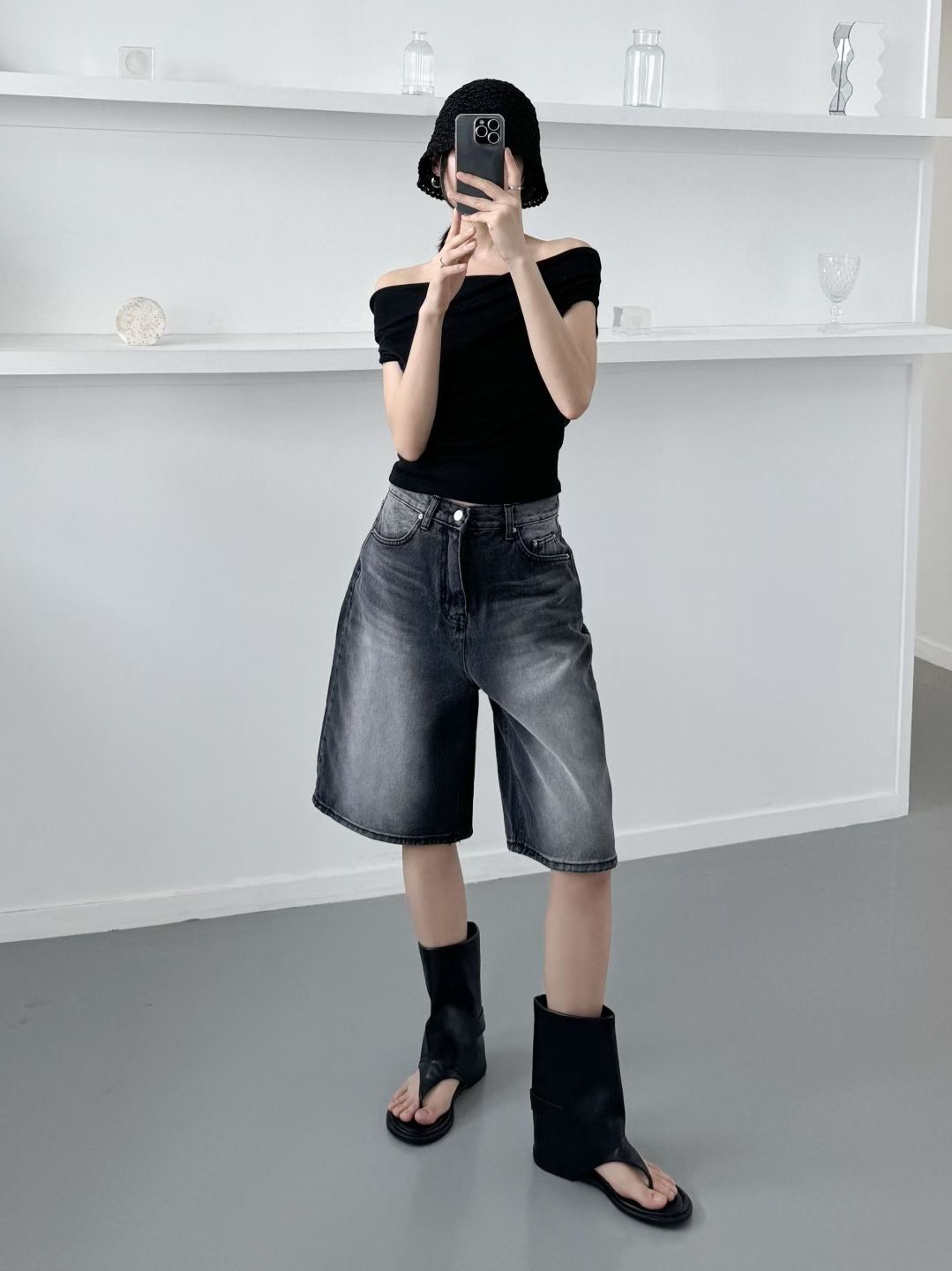 DOUBLEM東大門代購女士新款時尚職業熱賣推薦人氣真品短褲DOUBLEM短褲