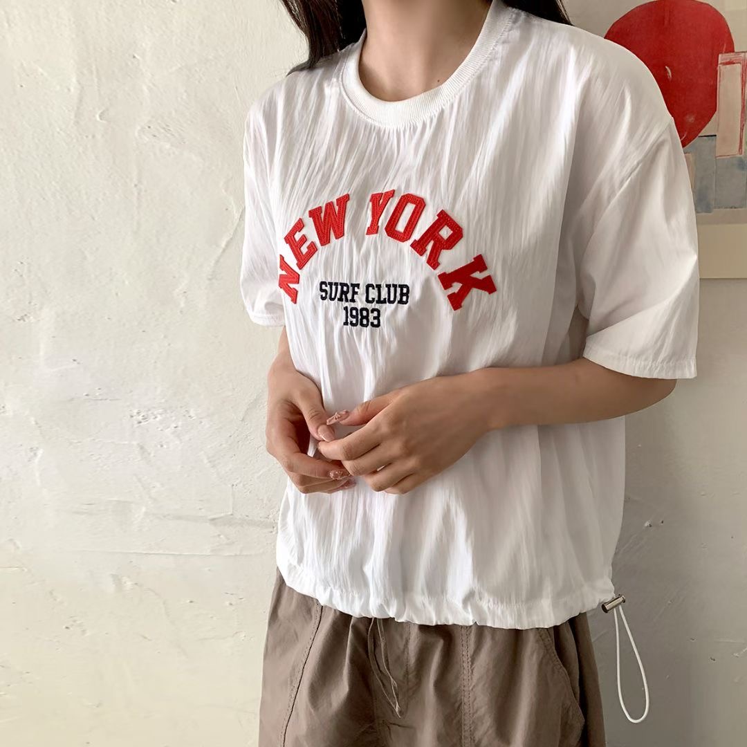 DKS08韓國直郵女裝新品人氣熱賣時尚真品職業休閑26春夏T恤DKS08T恤