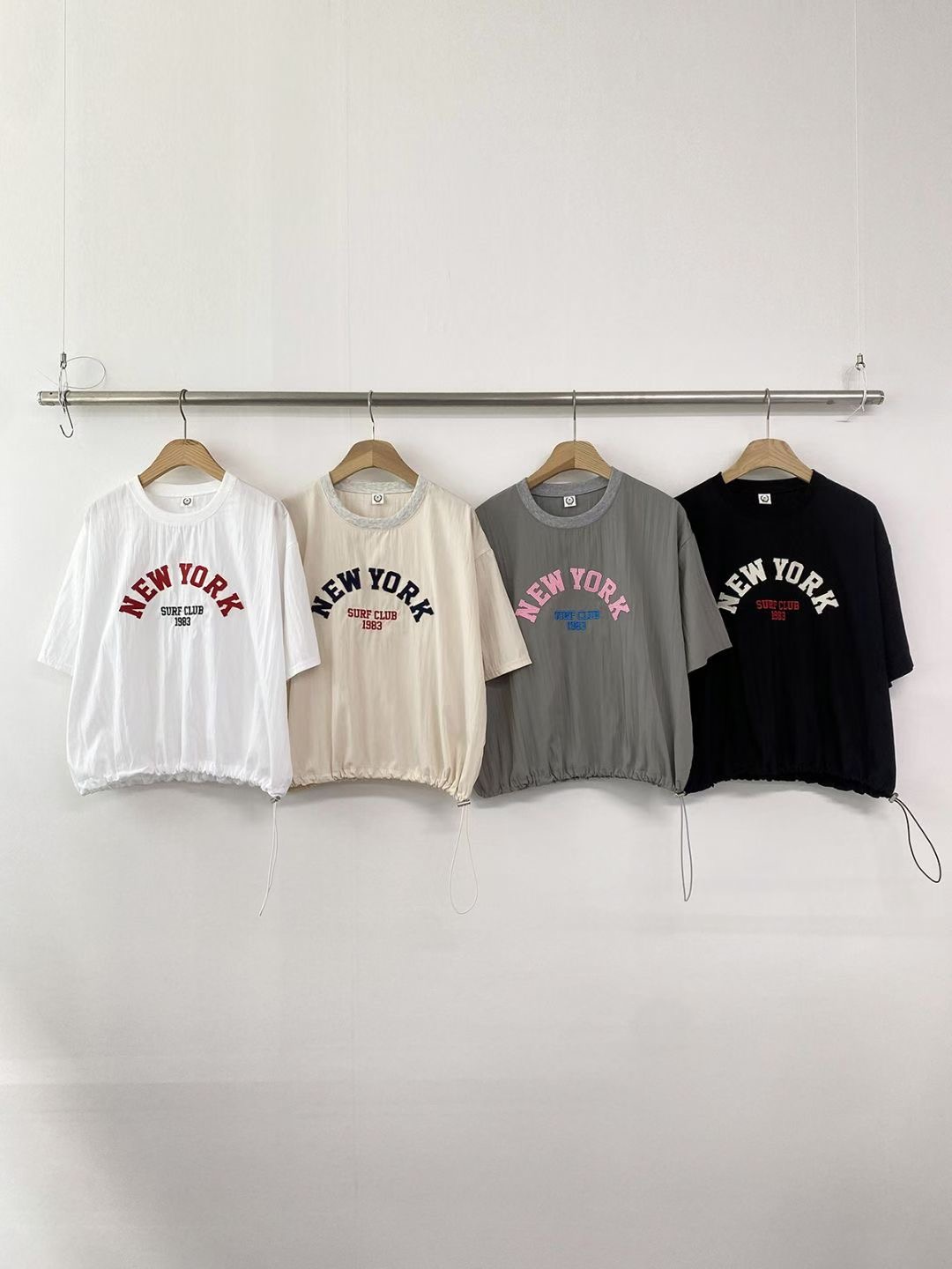 DKS08韓國直郵女裝新品人氣熱賣時尚真品職業休閑26春夏T恤DKS08T恤圖色2左二色
