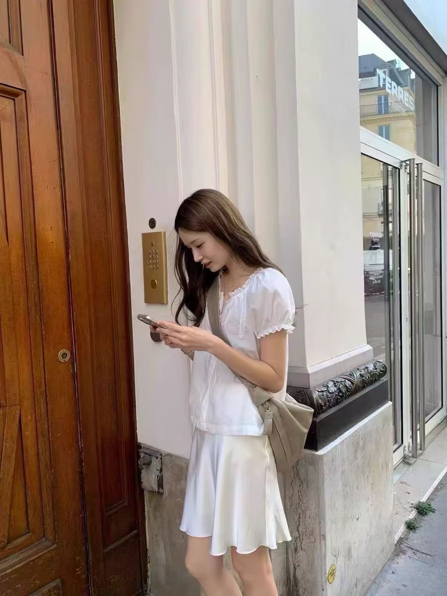 ANGE東大門代購女士新品熱賣職業休閑推薦26春夏襯衫蕾絲衫ANGE襯衫/蕾絲衫